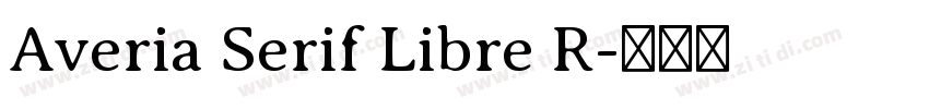 Averia Serif Libre R字体转换